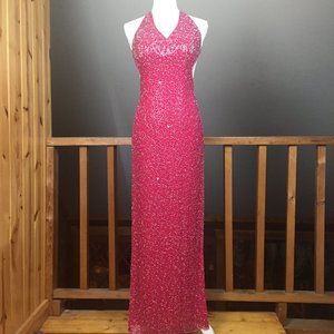 Michelangelo 100% Silk Beaded Gown